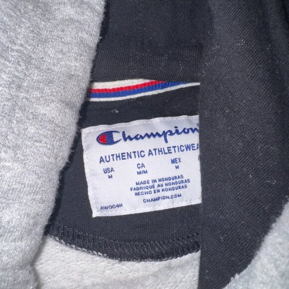 SOLD-Champion Gray Hoodie Camo Logo | Size M - Picture 2 of 5